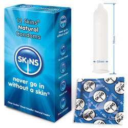 Skinn kondomer naturliga 12 Pack